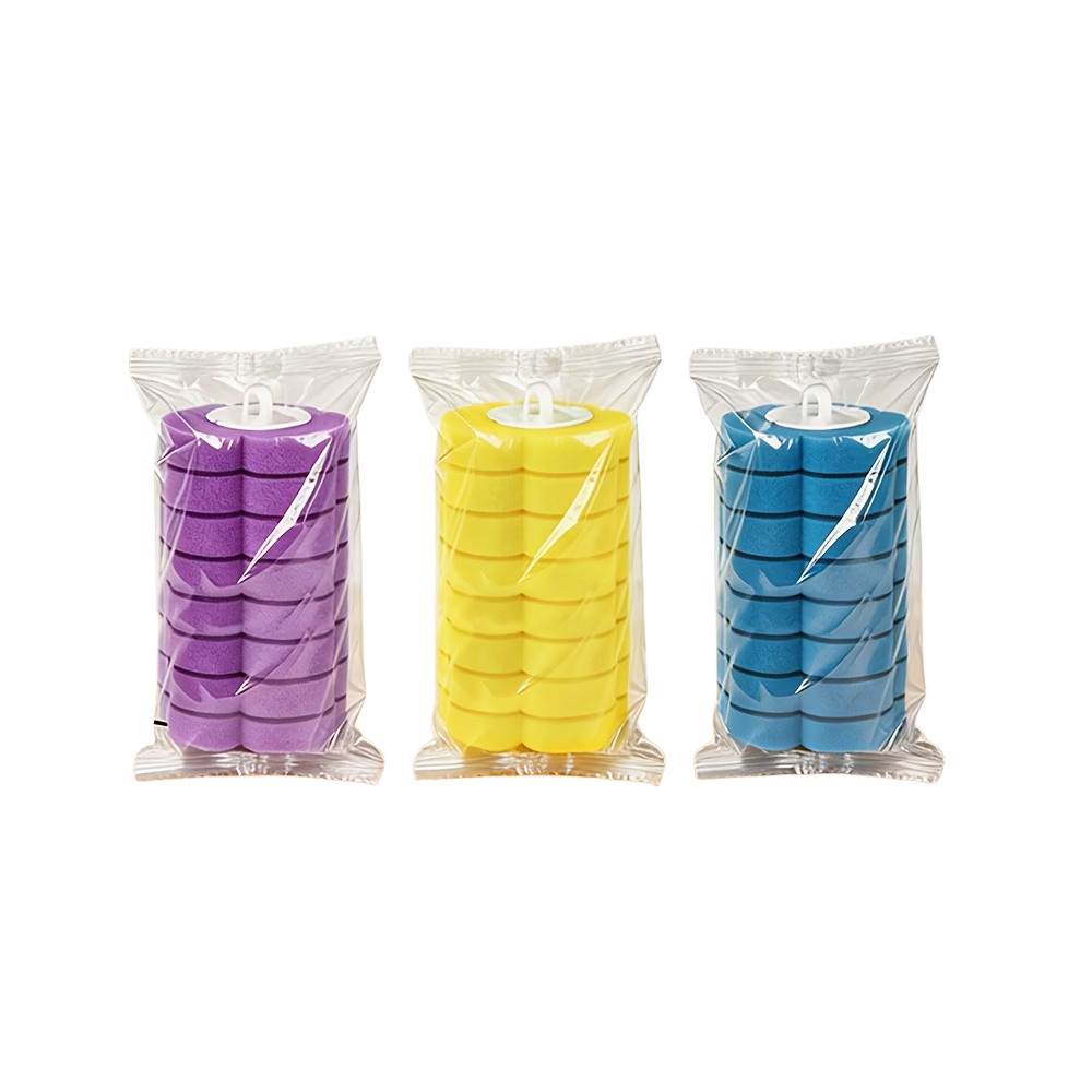 CleanSnap™ Replacement Brush Heads | 56 Pack 🌊🍋💜
