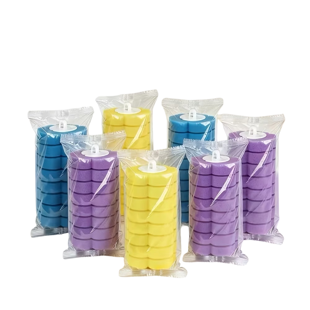 CleanSnap™ Replacement Brush Heads | 56 Pack 🌊🍋💜