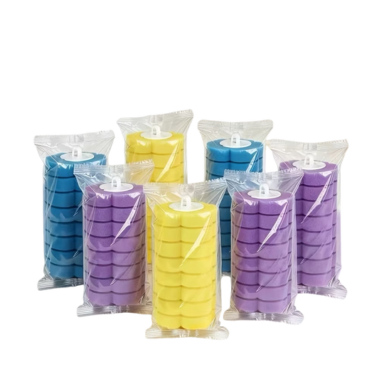 CleanSnap™ Replacement Brush Heads | 56 Pack 🌊🍋💜